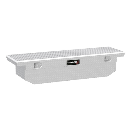 Trailfx TrailFX 120701; Truck Tool Box; Crossover- LP Single Lid w/ Struts; Diamond Tread; Polished Aluminum 120701